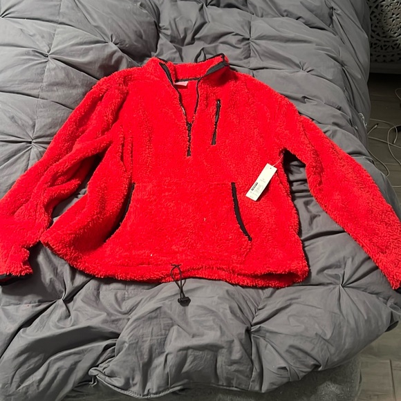 XL no boundaries red quarter zip sweater - Picture 1 of 4